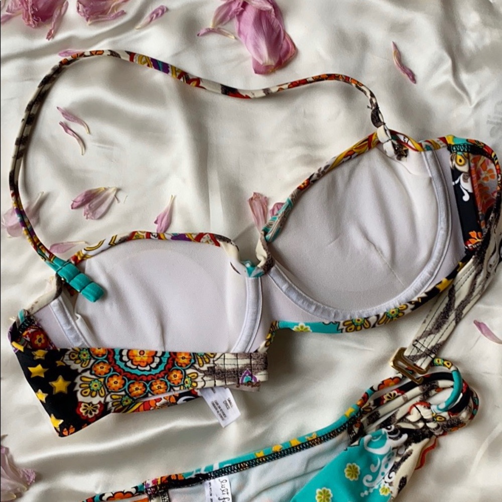 Luli Fama multi color bikini set size small - Picture 6 of 6